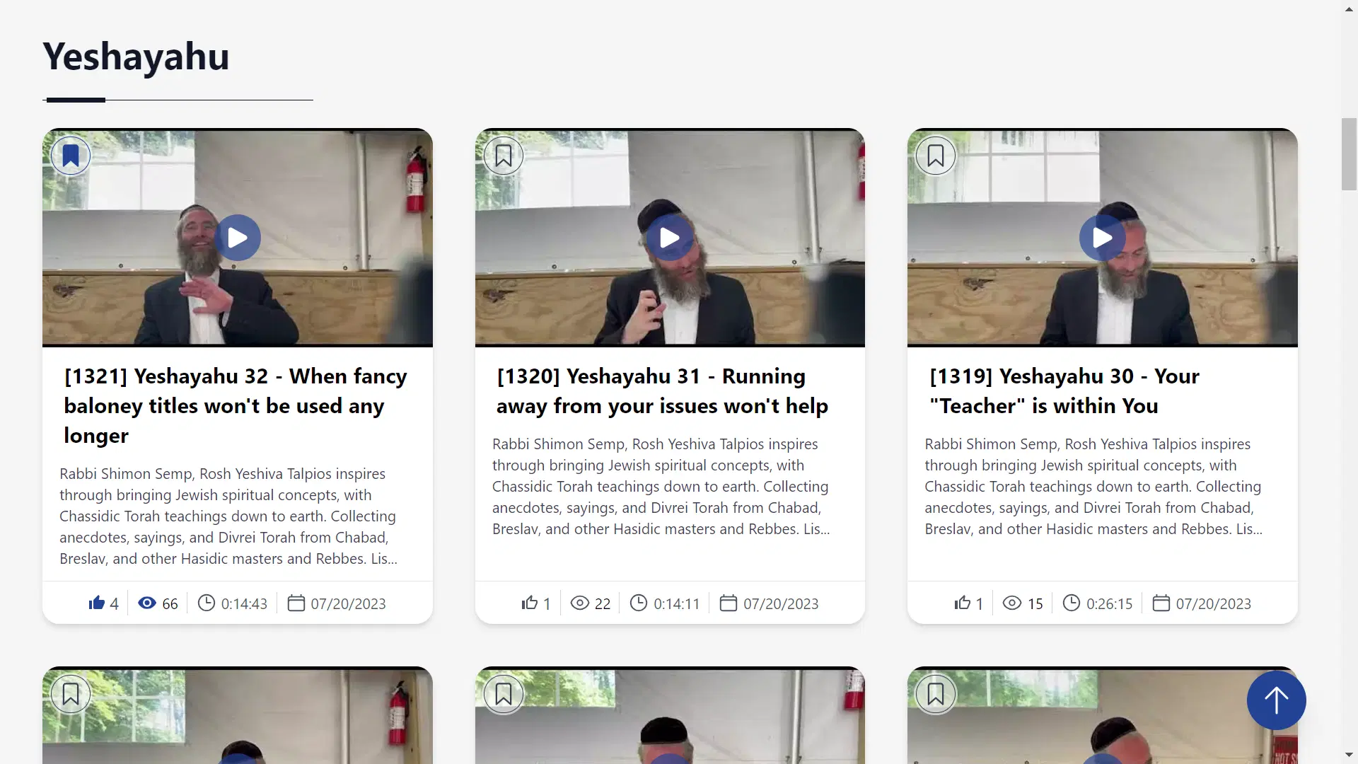 My Torah Today yeshayahu