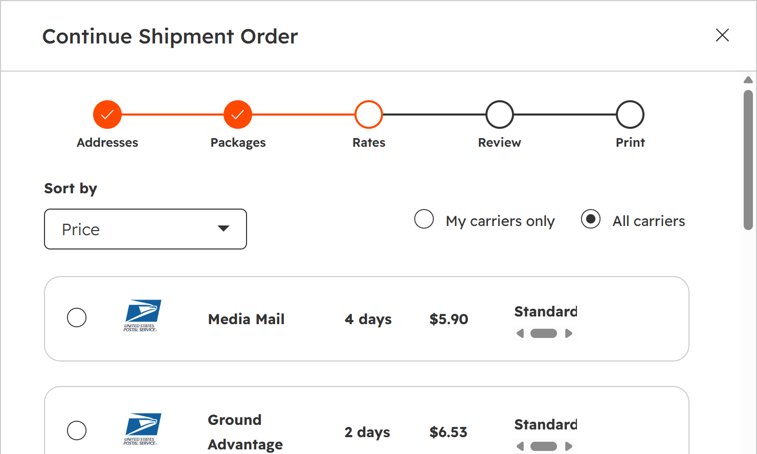 The Shippy shipping workspace inside HubSpot